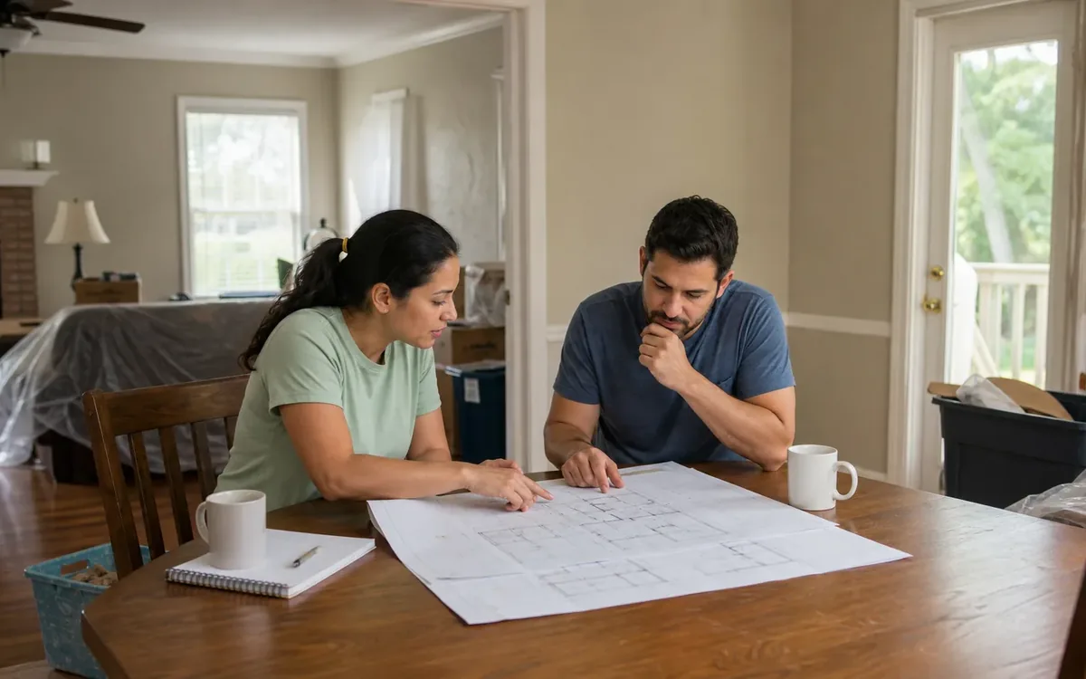 Household planning scene for Cleanup Work vs Building Repairs: What Is the Difference? in South Carolina