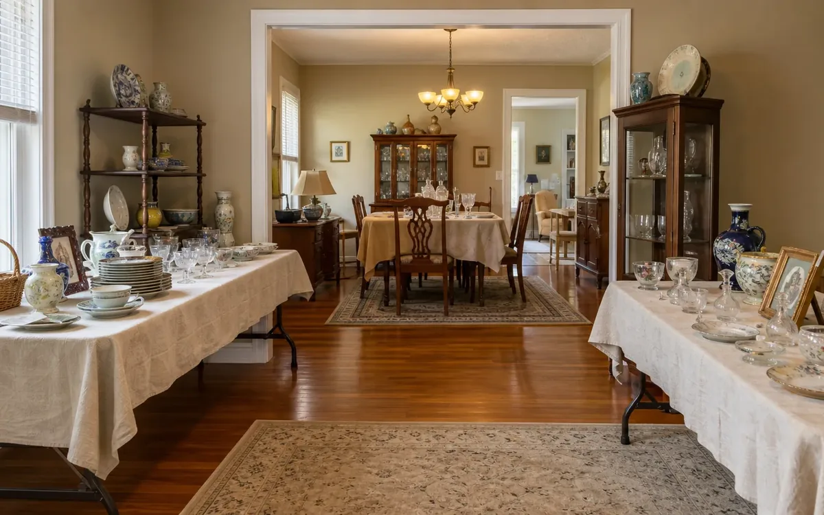 Household planning scene for How to Arrange Estate Sale Displays for Safer, Easier Browsing in South Carolina