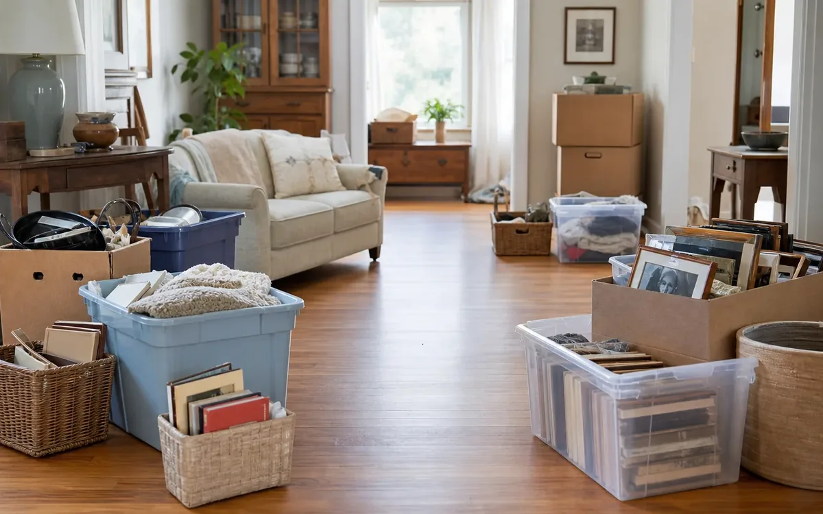 Labeled household belongings and a clear room path for can senior downsizing be finished quickly?