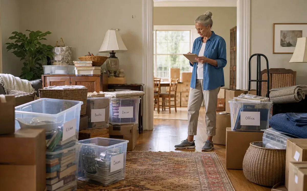 Labeled household belongings and a clear room path for what quote questions reveal possible extra costs?