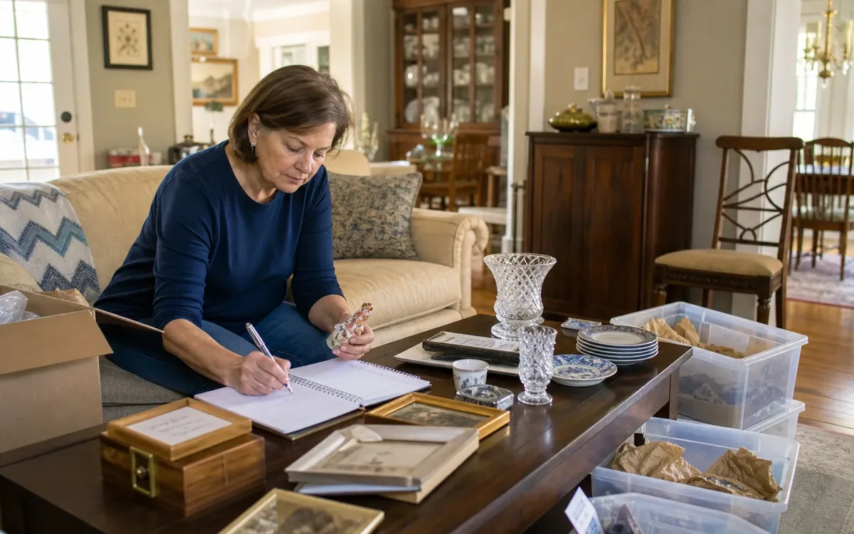 Household planning scene for How to Build an Item Inventory Before an Estate Sale in South Carolina