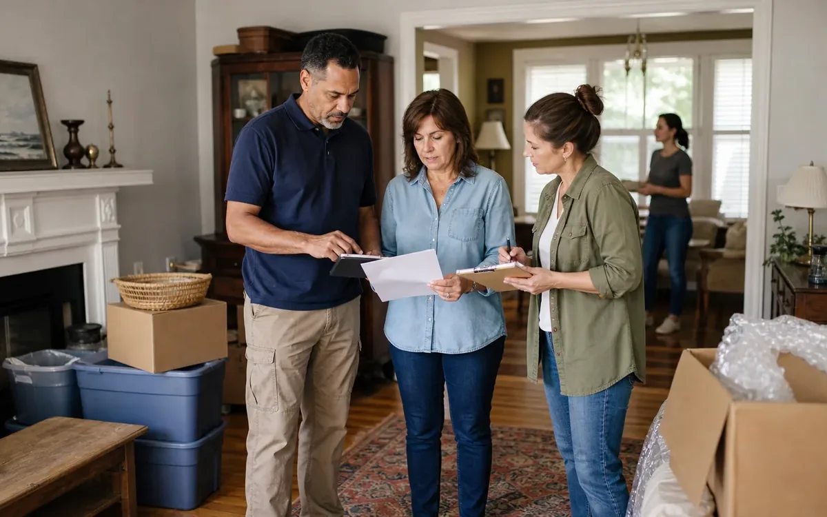 Household planning scene for How to Coordinate Vendors During an Estate Cleanout in South Carolina