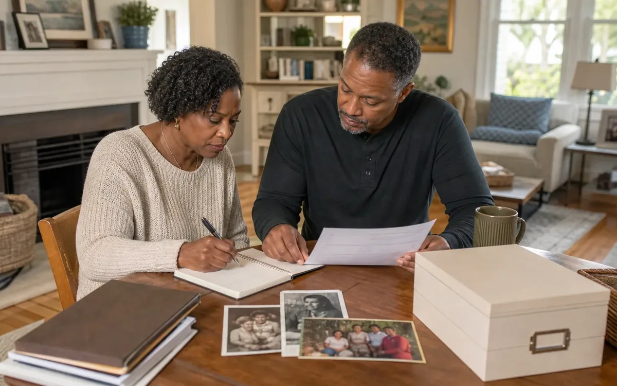 Household planning scene for How to Create a Decision Log for Shared Family Belongings in South Carolina