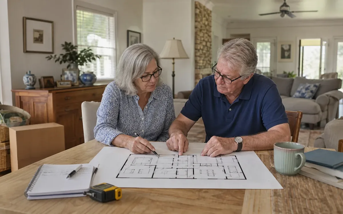Household planning scene for How to Create a Floor Plan Before Downsizing in South Carolina