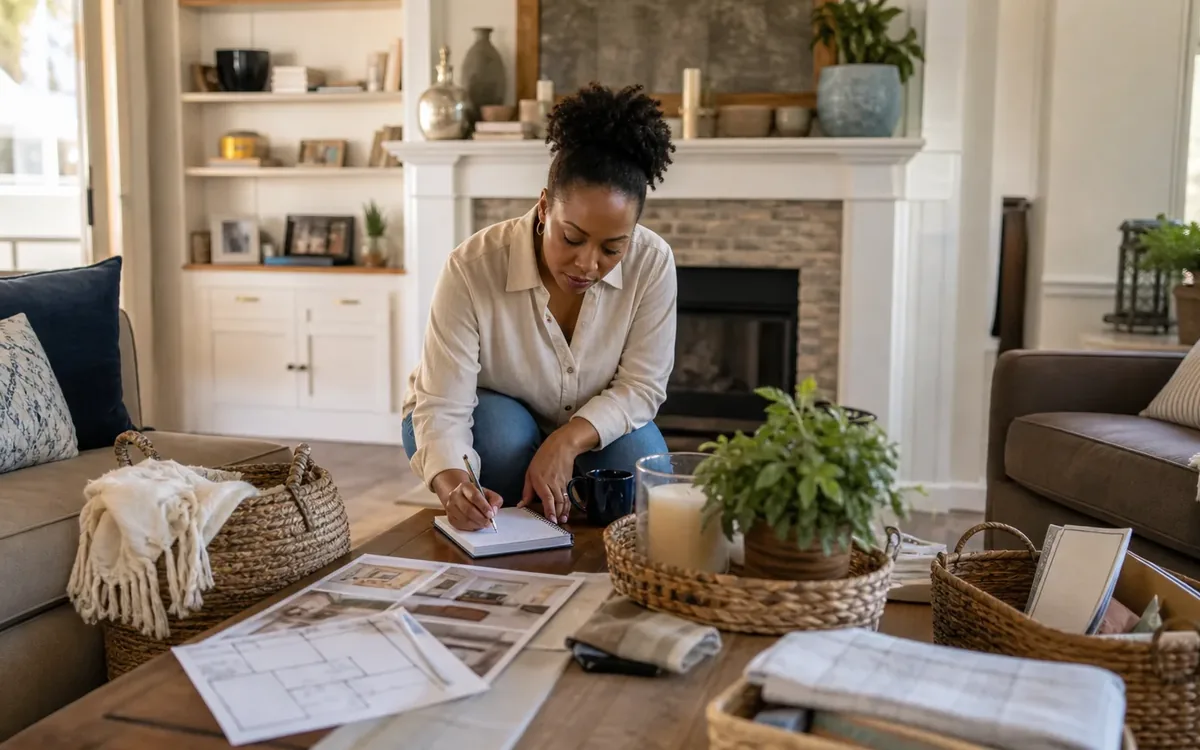 Household planning scene for How to Create a Listing-Photo Room Reset Plan in South Carolina