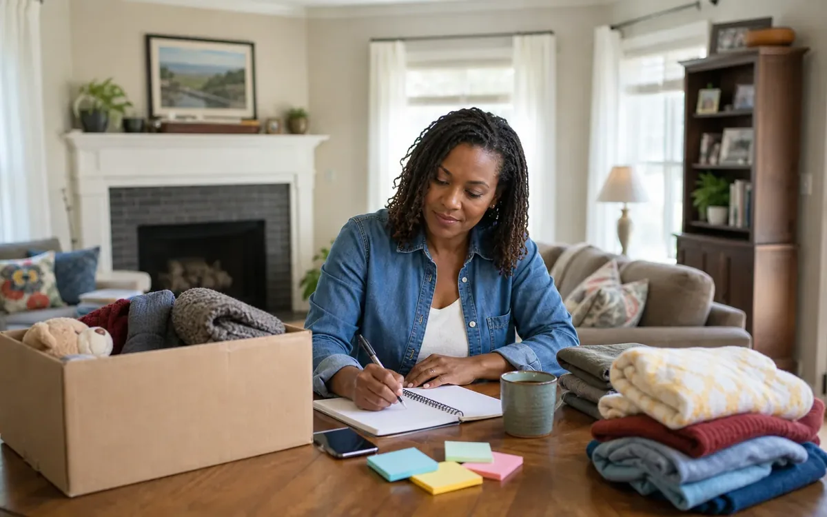 Household planning scene for How to Create a Pre-Listing Donation Plan in South Carolina