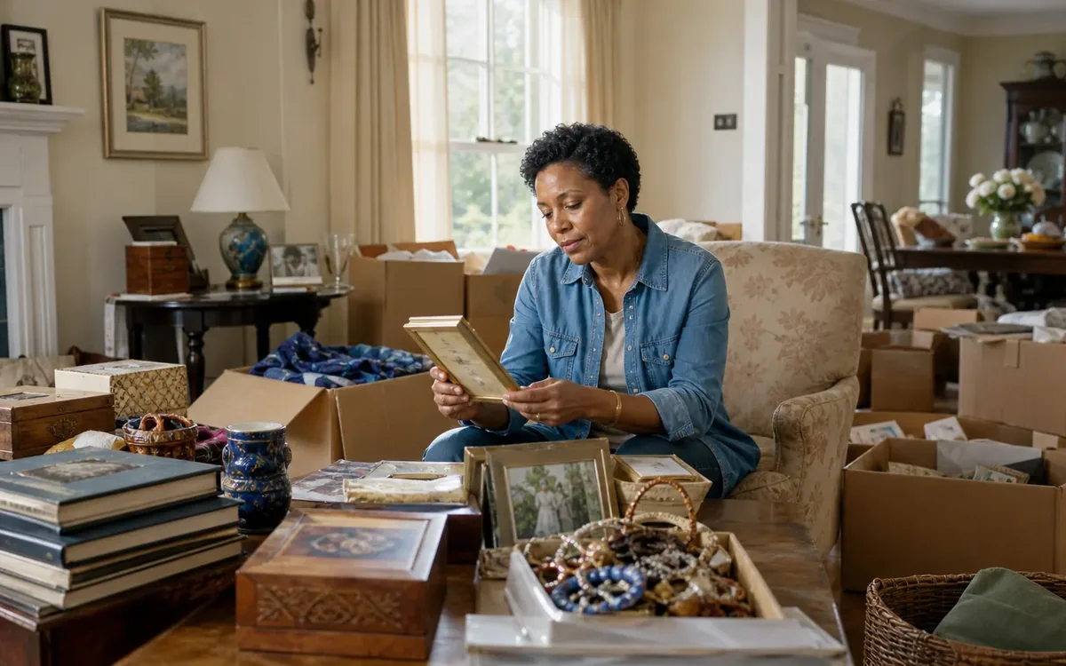 Household planning scene for How to Decide What to Sell During an Estate Cleanout in South Carolina
