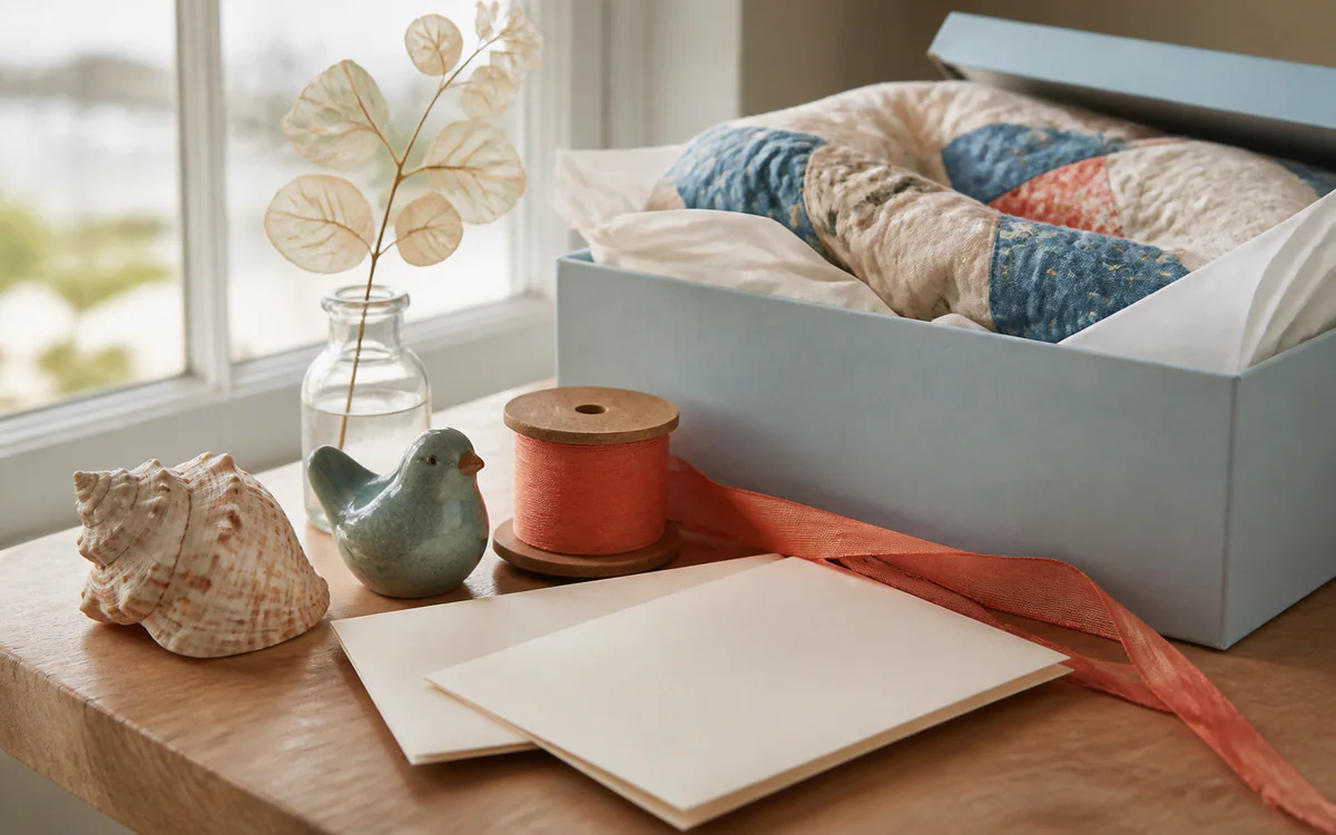An organized living room with carefully sorted belongings for a Charleston, SC guide answering "How to declutter when everything is sentimental"