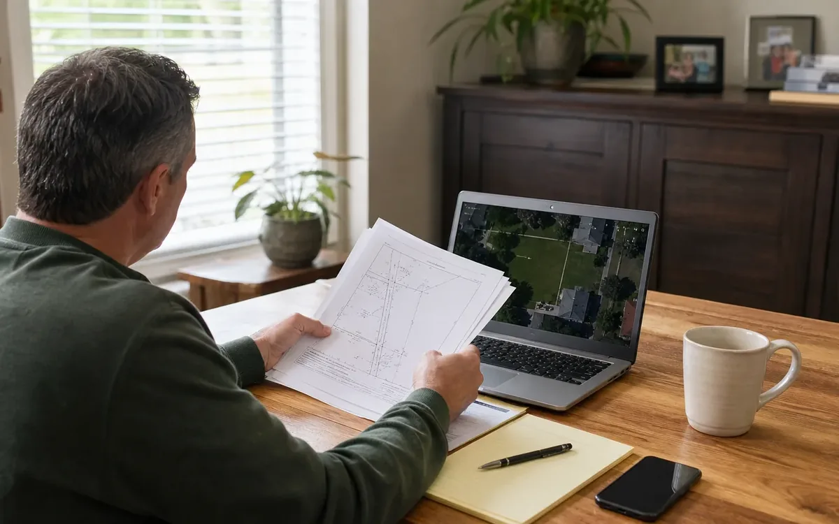 Household planning scene for How to Document Shared Property Boundaries Before Yard Cleanup in South Carolina