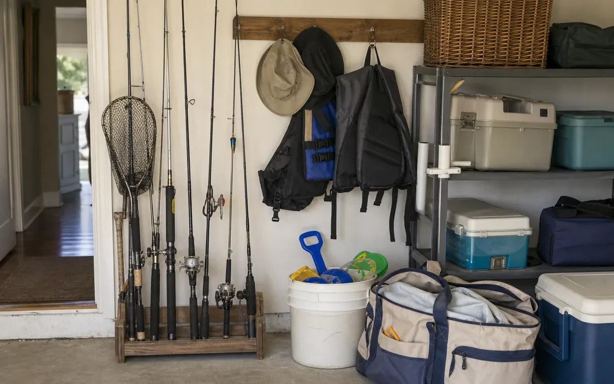 Hands organizing household items while planning use four filters for every item
