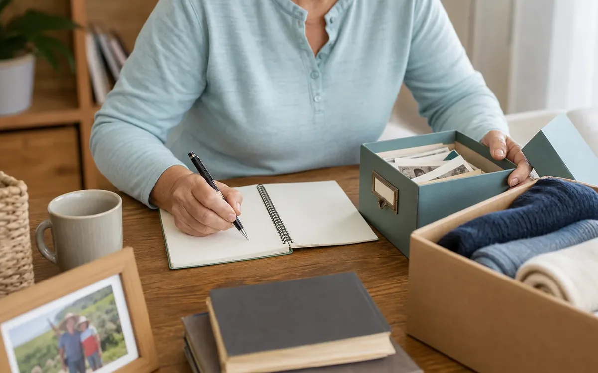 Hands organizing household items while planning how should you define the goal before sorting?