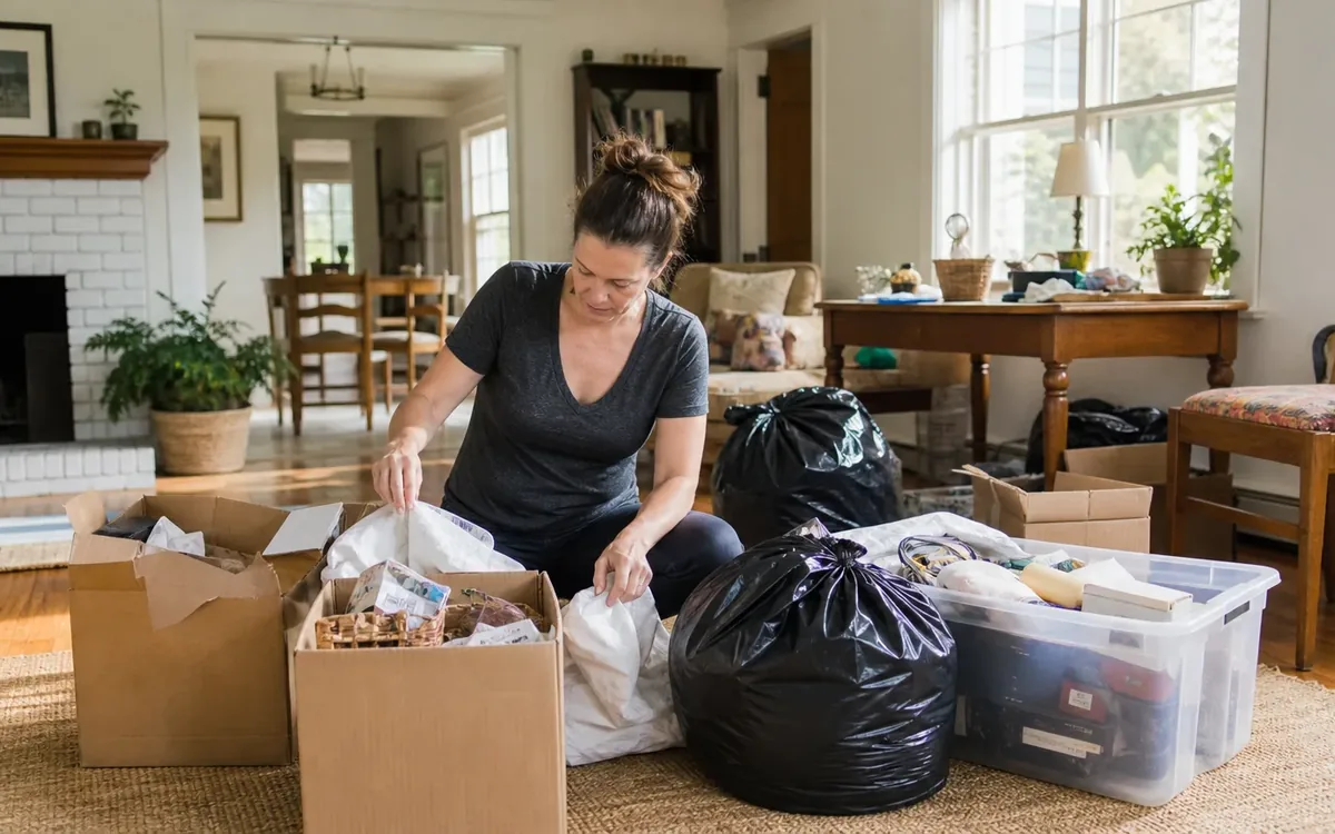 Household planning scene for How to Handle Items That Cannot Be Donated During a House Cleanout in South Carolina
