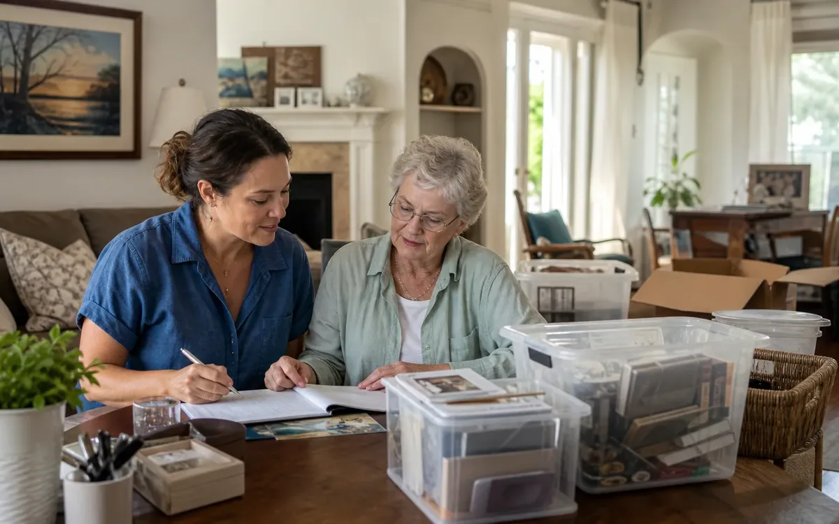 Household planning scene for How to Help a Parent Downsize Without Taking Over Decisions in South Carolina