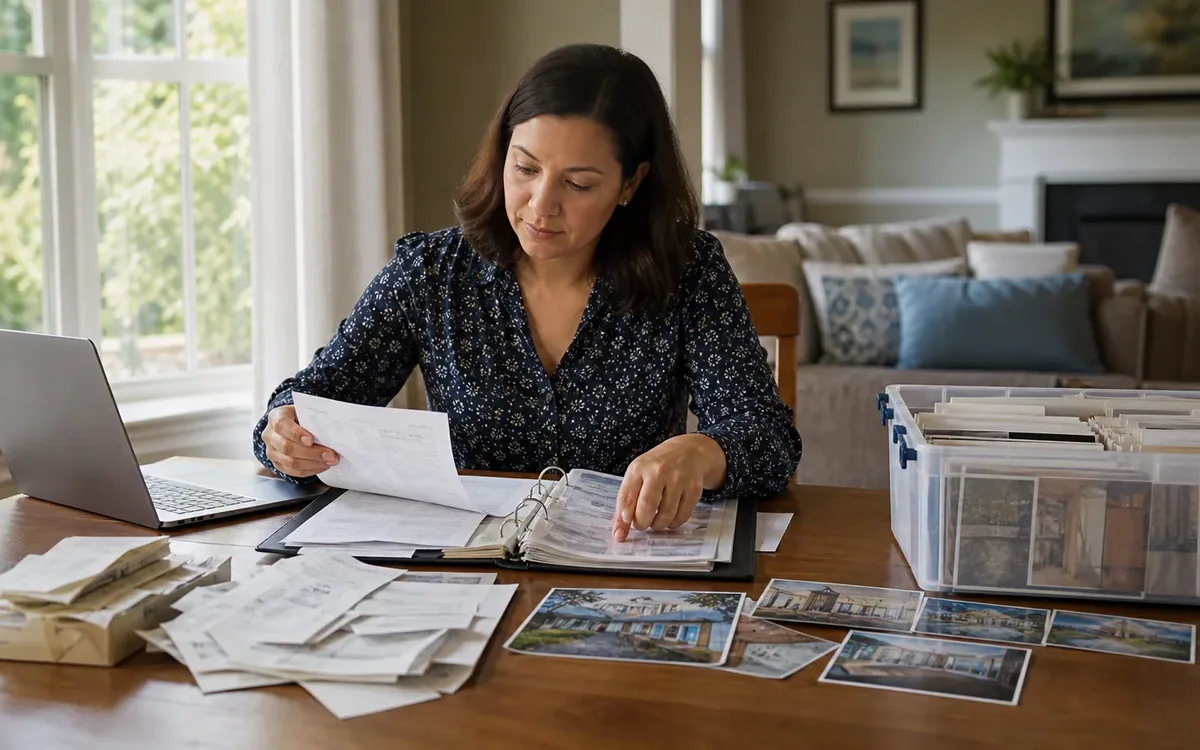 Household planning scene for How to Organize Repair Receipts and Cleanup Photos for a Home Sale in South Carolina