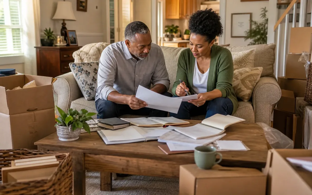 Household planning scene for How to Plan a Move to a Smaller Home in South Carolina
