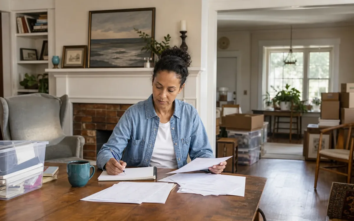 Household planning scene for How to Plan an Estate Cleanout Around a Home Inspection in South Carolina