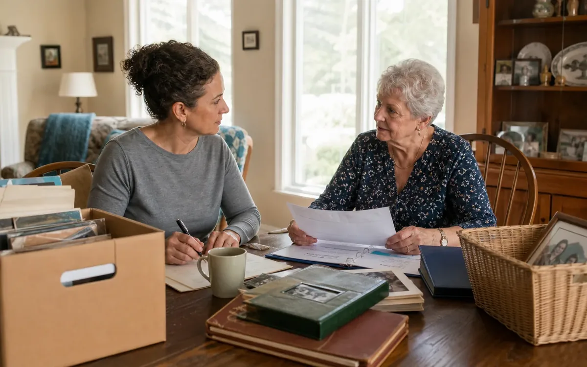 Household planning scene for How to Plan an Estate Cleanout While Someone Still Lives in the Home in South Carolina