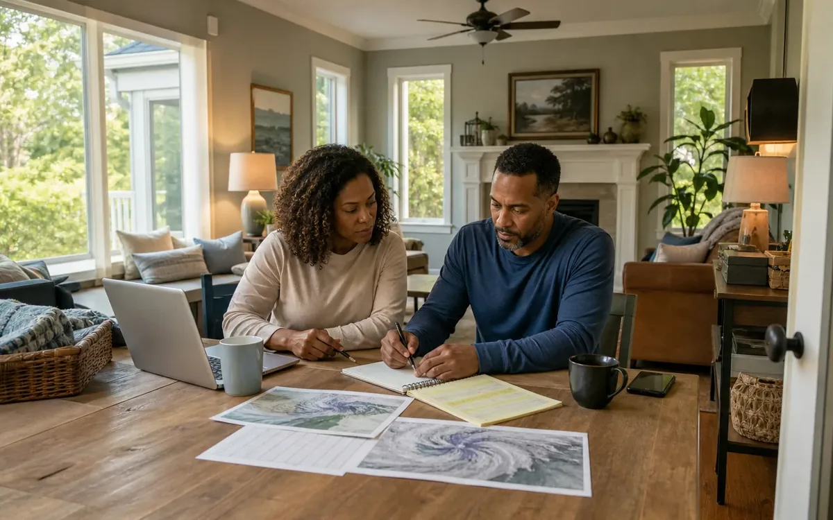 Household planning scene for How to Plan Cleanup Around Weather and Site Access in South Carolina