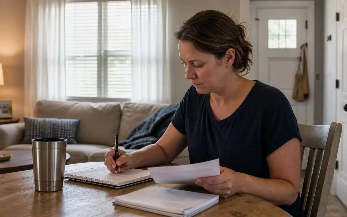 Hands organizing household items while planning build a short-notice heat plan before requests arrive