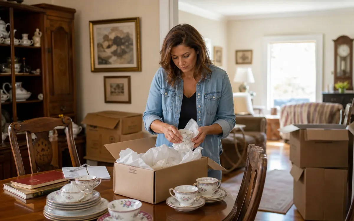 Household planning scene for How to Protect Fragile Heirlooms During an Estate Cleanout in South Carolina