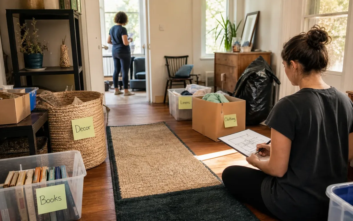 Labeled household belongings and a clear room path for how can you turn notice language into a workable cleanup scope?