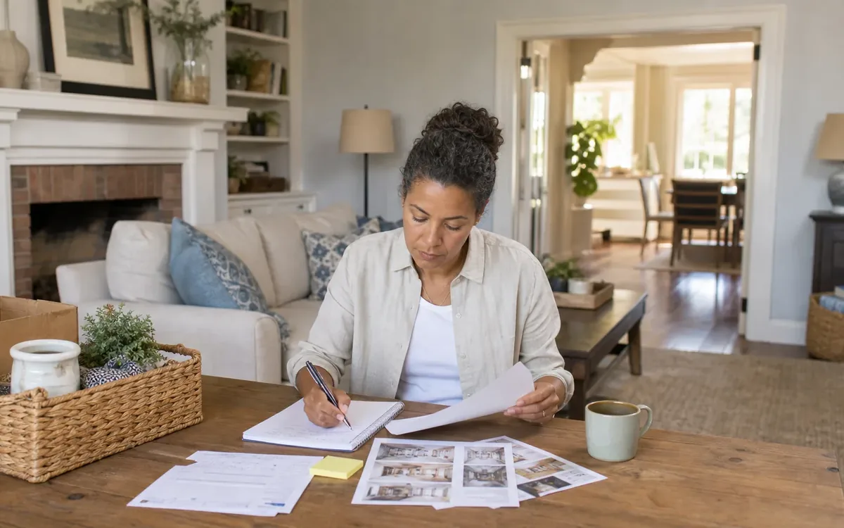 Household planning scene for How to Separate Decluttering Tasks From Repair Decisions Before a Sale in South Carolina