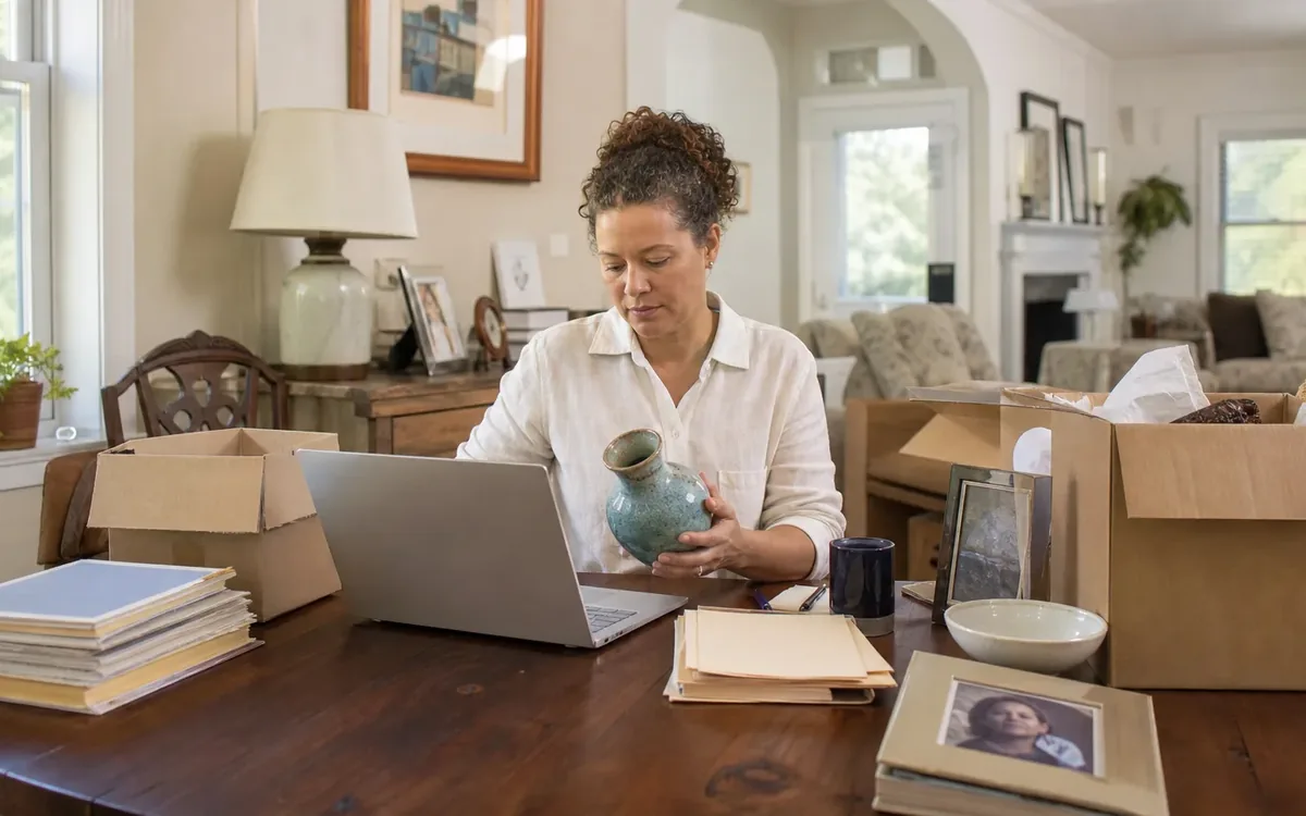 Household planning scene for How to Sort Estate Items When Relatives Cannot Meet in Person in South Carolina