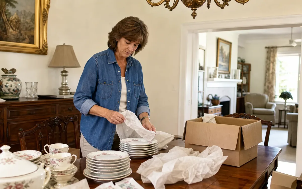 Household planning scene for How to Sort Matched Sets Before an Estate Sale in South Carolina