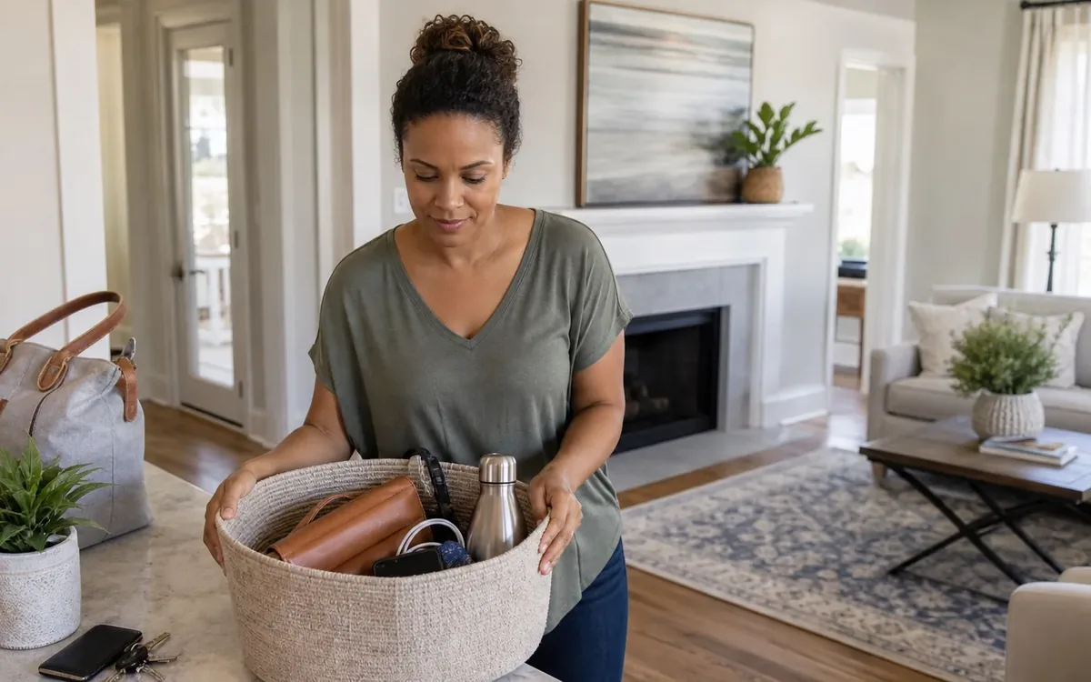 Household planning scene for How to Store Daily Essentials During Home Showings in South Carolina