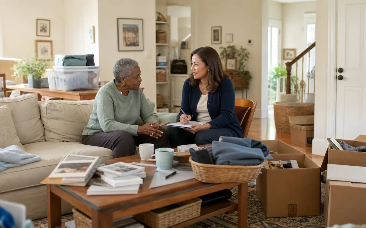 Household planning scene for Is a Professional Organizer Worth It for Downsizing? in South Carolina