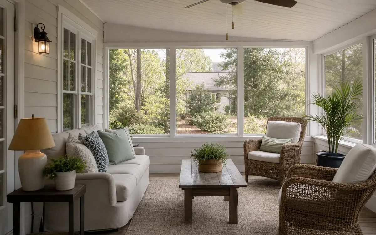 Household planning scene for How to Downsize a Porch or Sunroom for a Smaller South Carolina Home in South Carolina