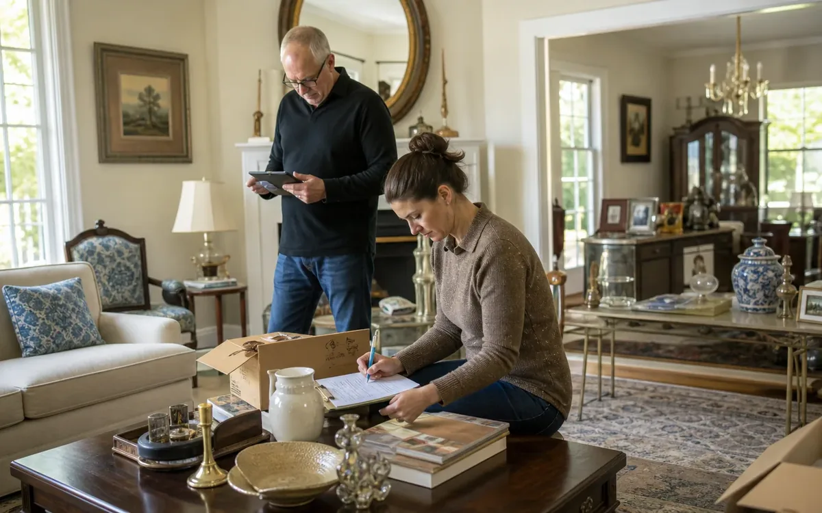 Household planning scene for What Happens Before an Estate Auction Goes Live? in South Carolina
