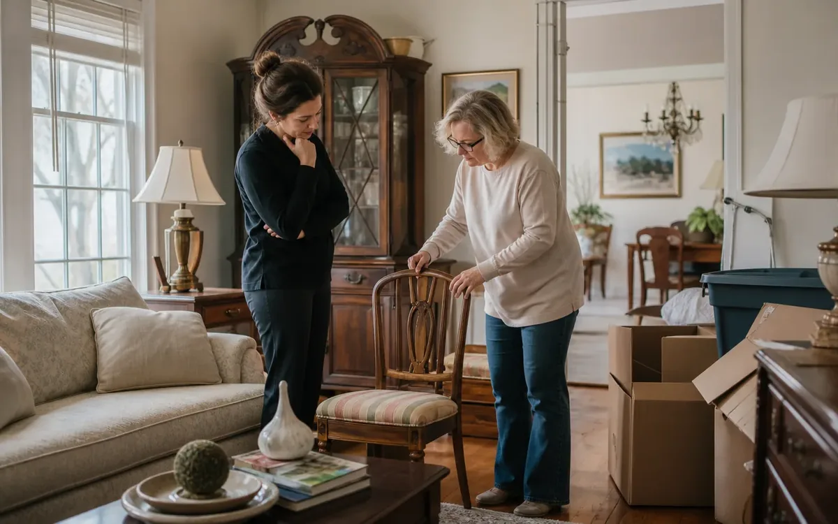 Household planning scene for What Happens to Furniture During an Estate Cleanout? in South Carolina
