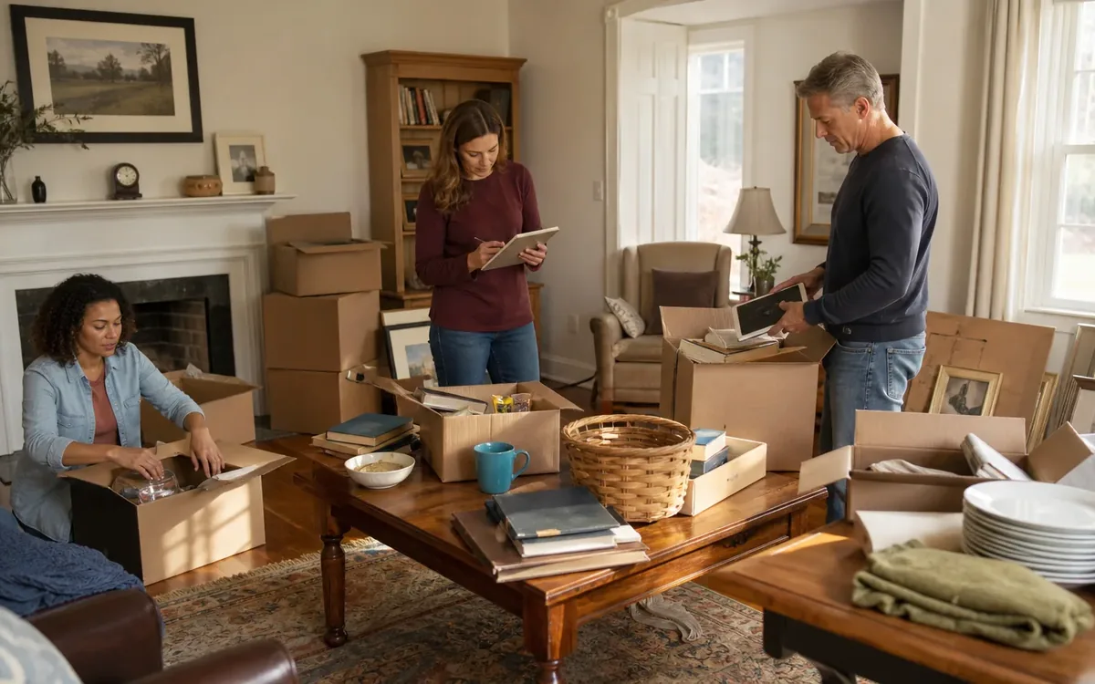 Household planning scene for What Services Can Be Included in Estate Liquidation? in South Carolina