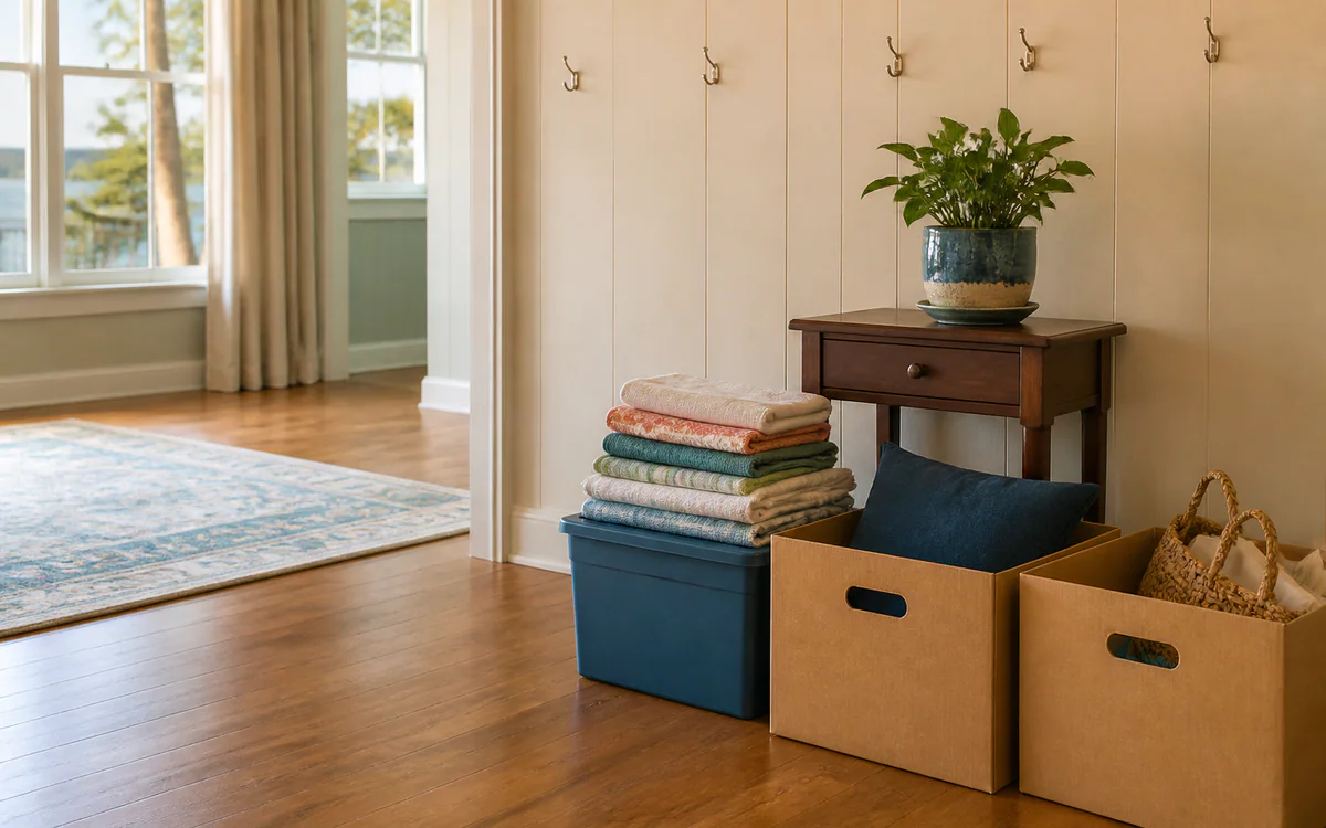 Family members sorting household belongings for a Charleston, SC guide answering "Who cleans up after an estate sale"