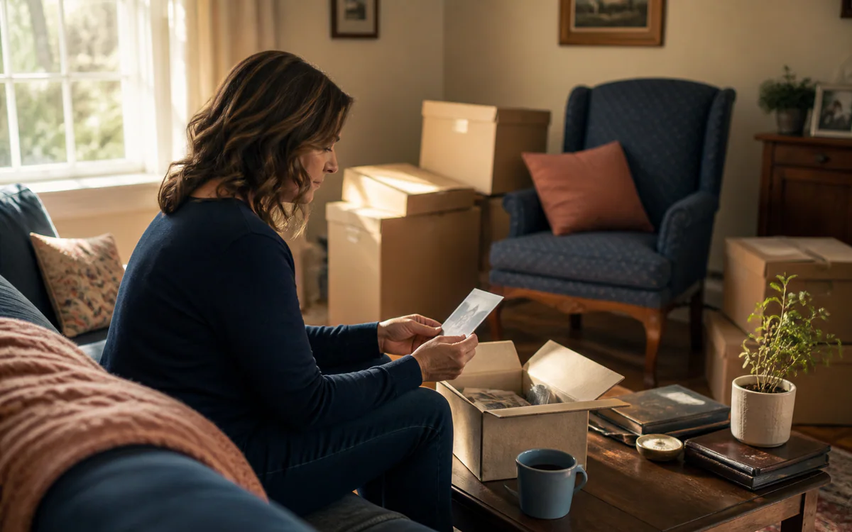 A bright, uncluttered living room prepared for a home sale for a Charleston, SC guide answering "Why is it so hard to sell a house when you inherit it"