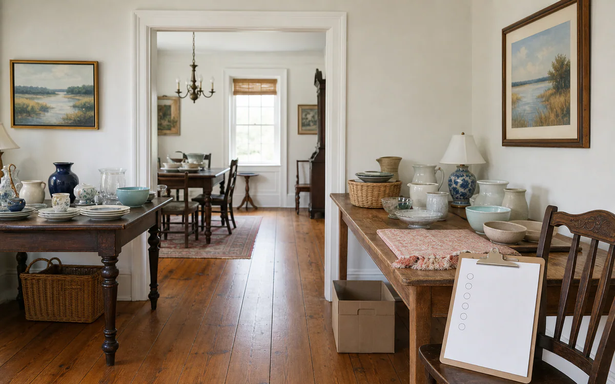 Household planning materials for the Sale Preparation Checklist in South Carolina