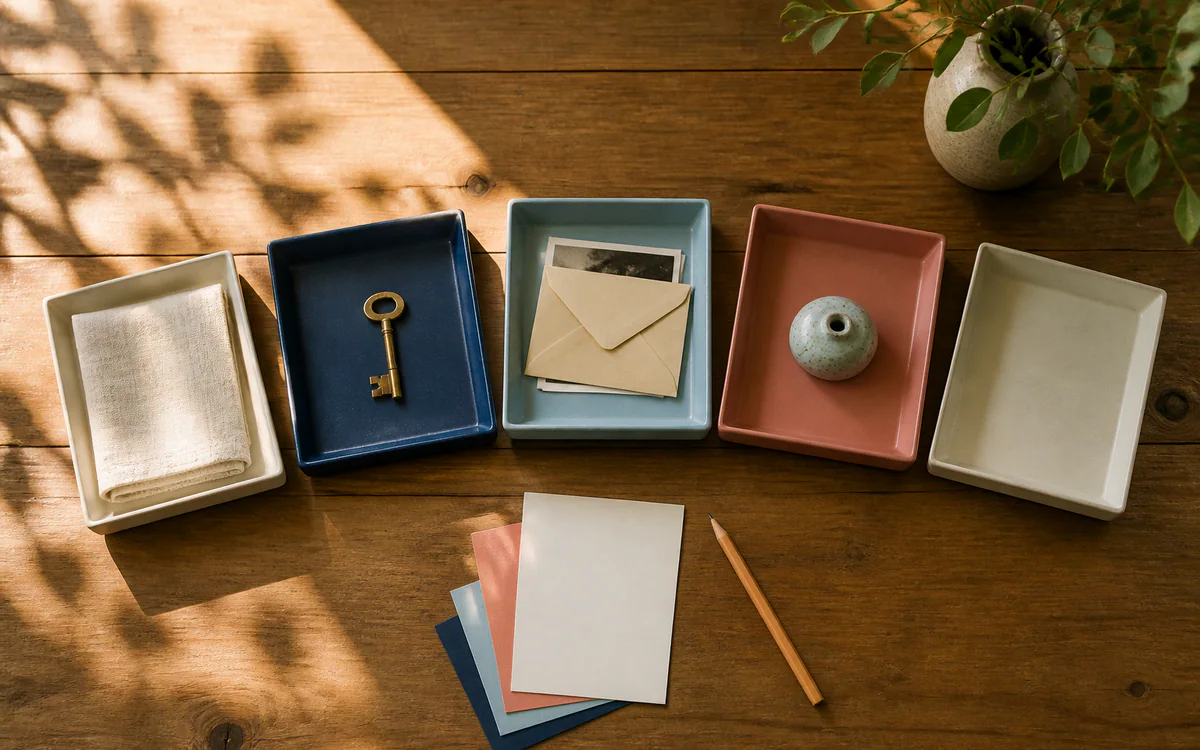 Estate Cleanout Resources planning materials arranged in a warm South Carolina home