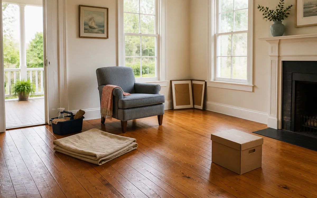 Home Sale Preparation planning scene for a household considering help in Greer, SC